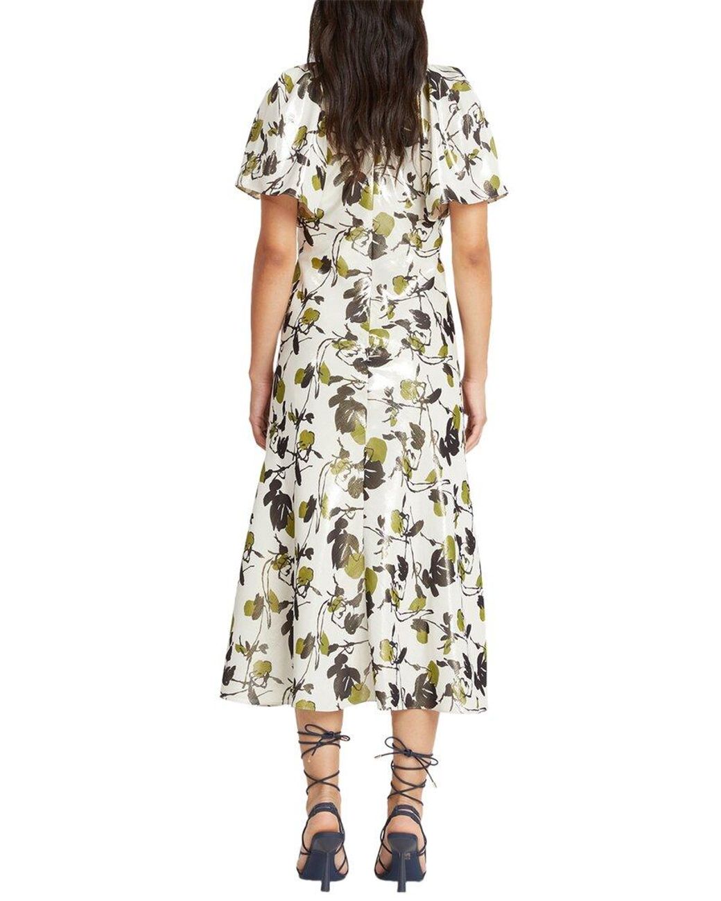 Tanya Taylor Metallic Evette Silk-blend Mini Dress