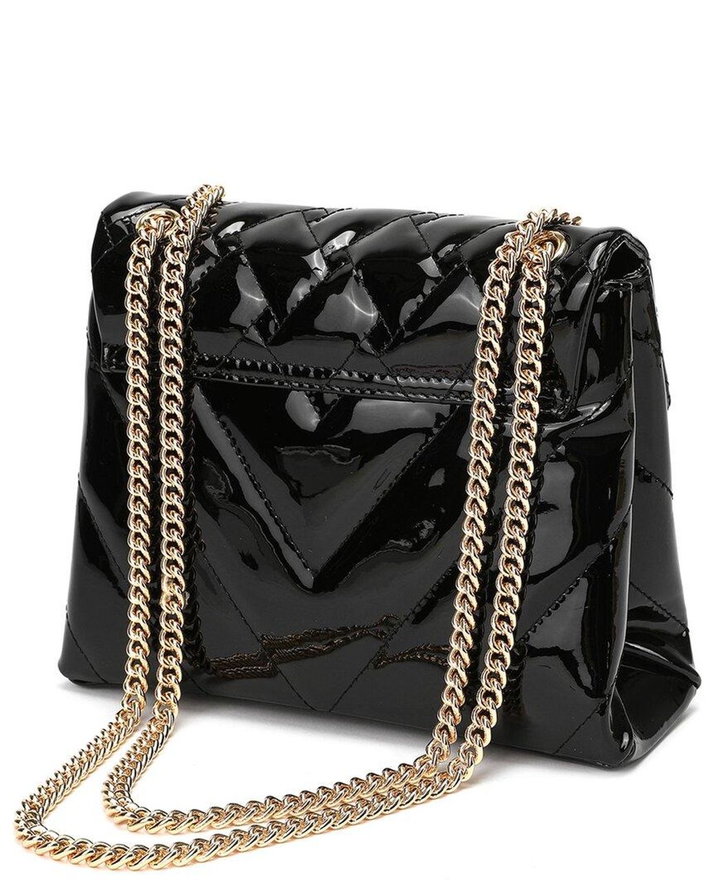 Tiffany & Fred Paris Black Quilted Leather Tassel Crossbody