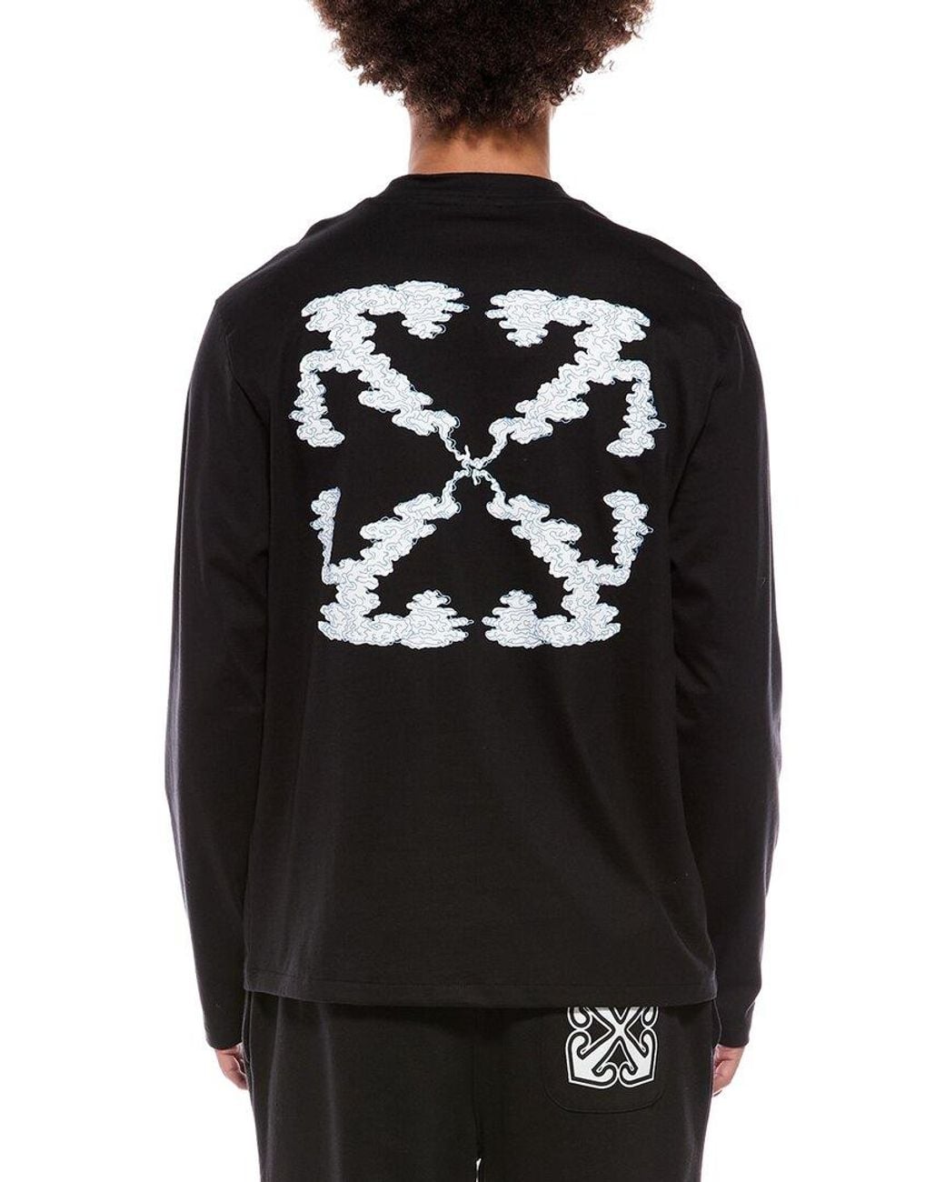 Off-White c/o Virgil Abloh Black Skate Fit Cloud Arrow T-Shirt for men