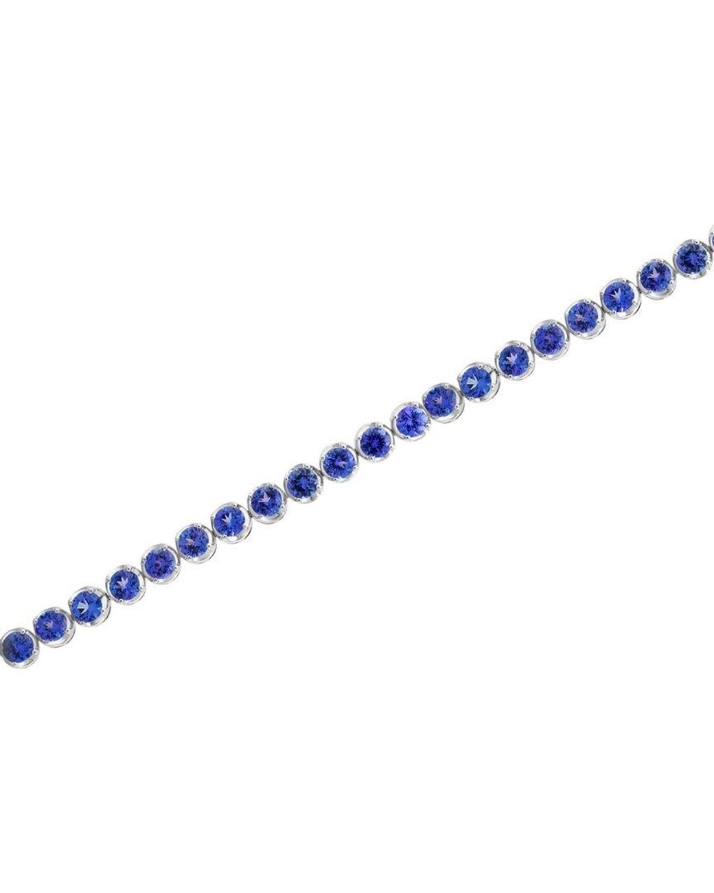 Effy Fine Jewelry Blue 14K 13.00 Ct. Tw. Tanzanite Bracelet