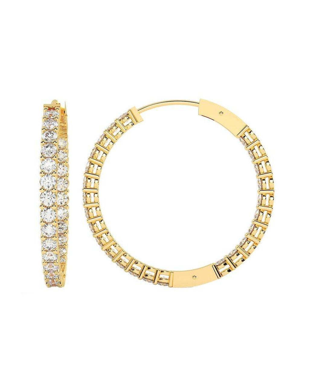 Diamond Select Cuts Metallic 14K 3.00 Ct. Tw. Diamond Earrings