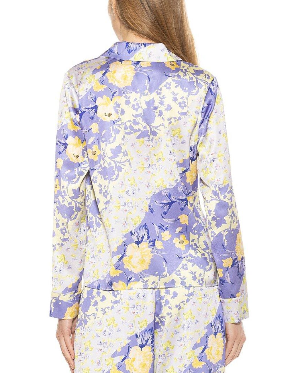 Alexia Admor Blue Ginger Blouse