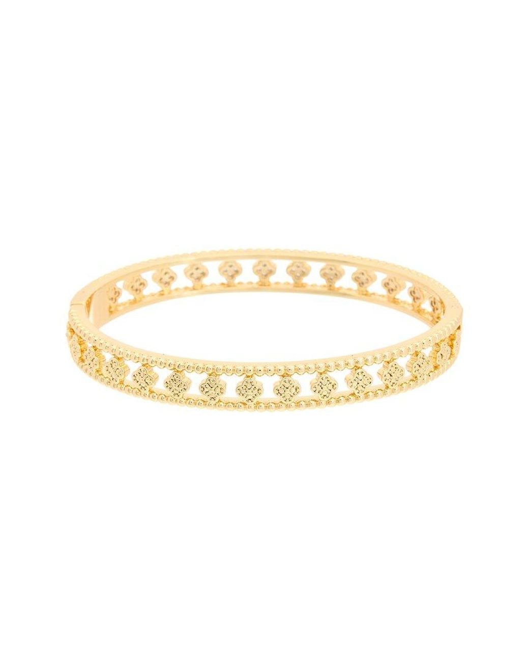 Juvell Metallic 18K Plated Cz Bangle Bracelet