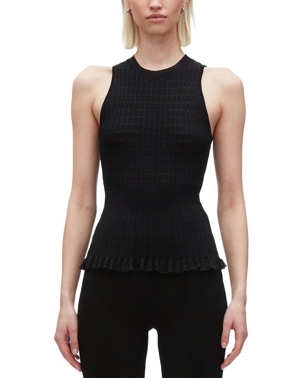 3.1 Phillip Lim Black Mock Neck Tank