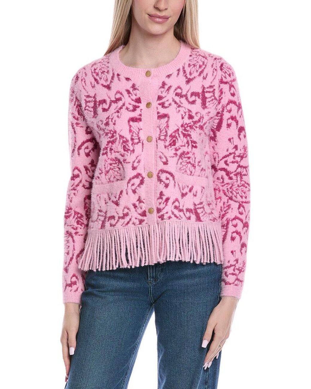 Fate Red Fuzzy Eyelash Cardigan