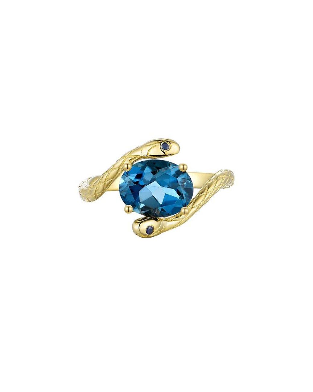 Kai Fine Jewelry Blue 14K 2.52 Ct. Tw. Gemstone Cocktail Ring