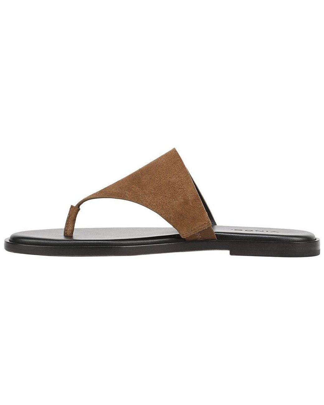 Vince Brown Ellis-B Leather Thong Sandal