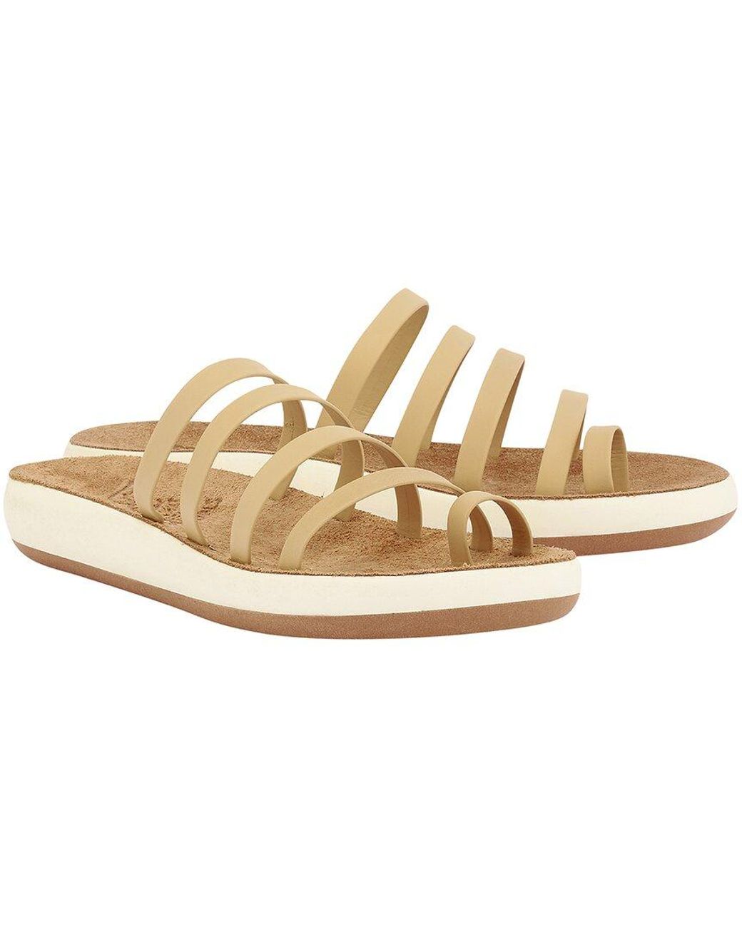 Ancient Greek Sandals White Niki Comfort Leather Sandal