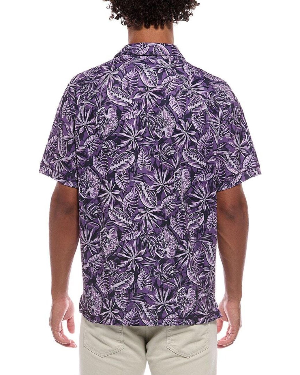 Tommy Bahama Purple Tropical Score Polo Shirt for men