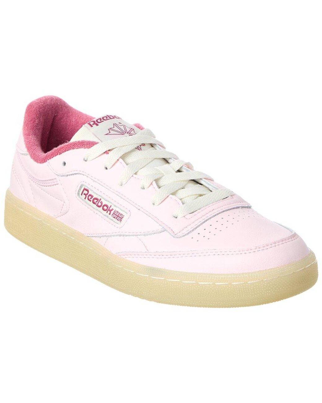 Reebok Pink Club C 85 Leather Sneaker