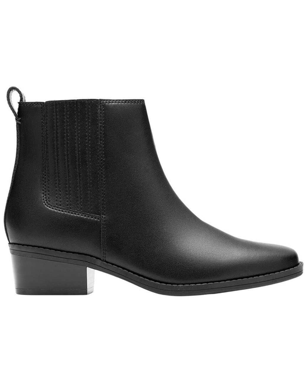 Clarks Black Danyelle Skip Leather Boot