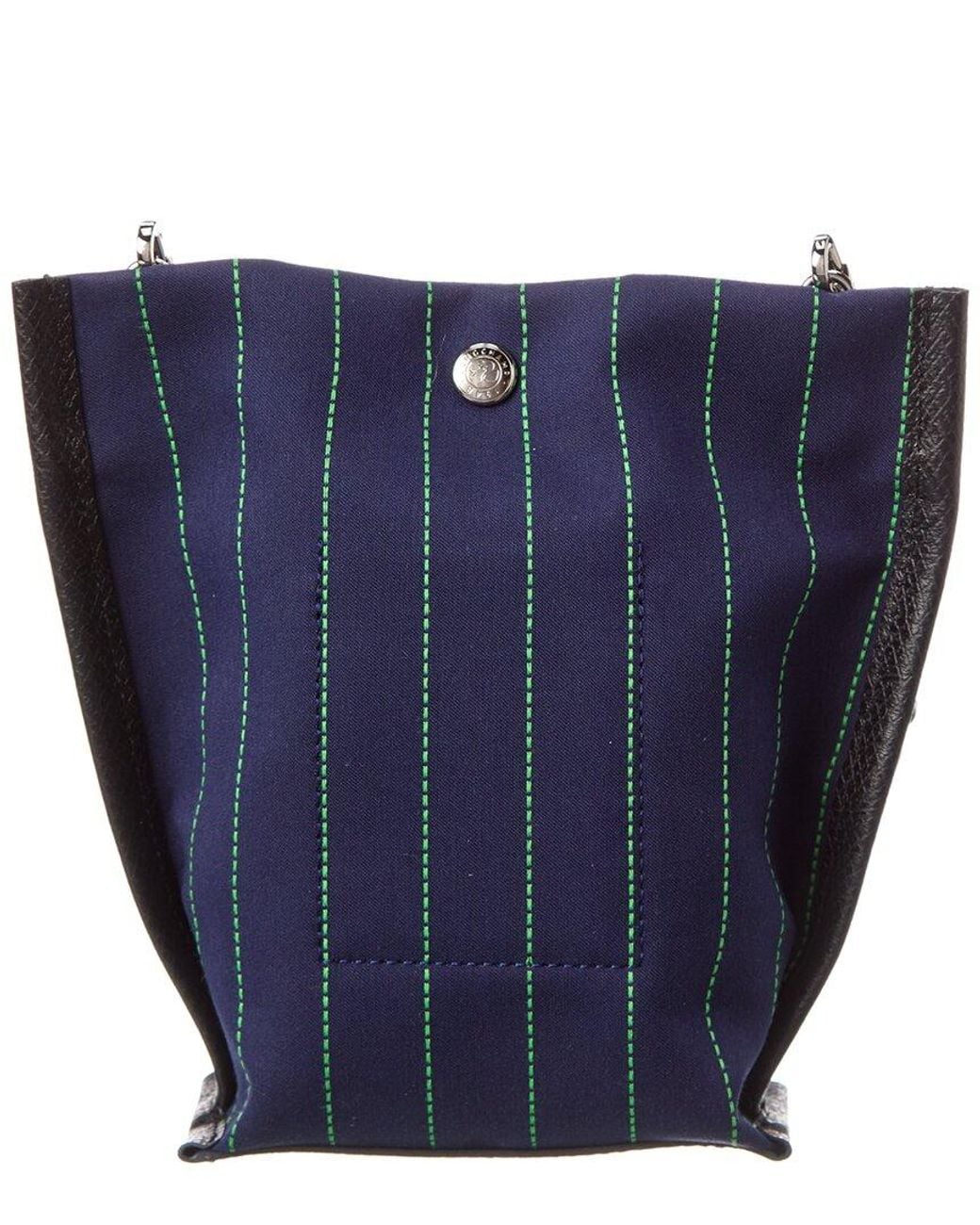 Longchamp Blue Essential Extra Small Canvas Crossbody Bag