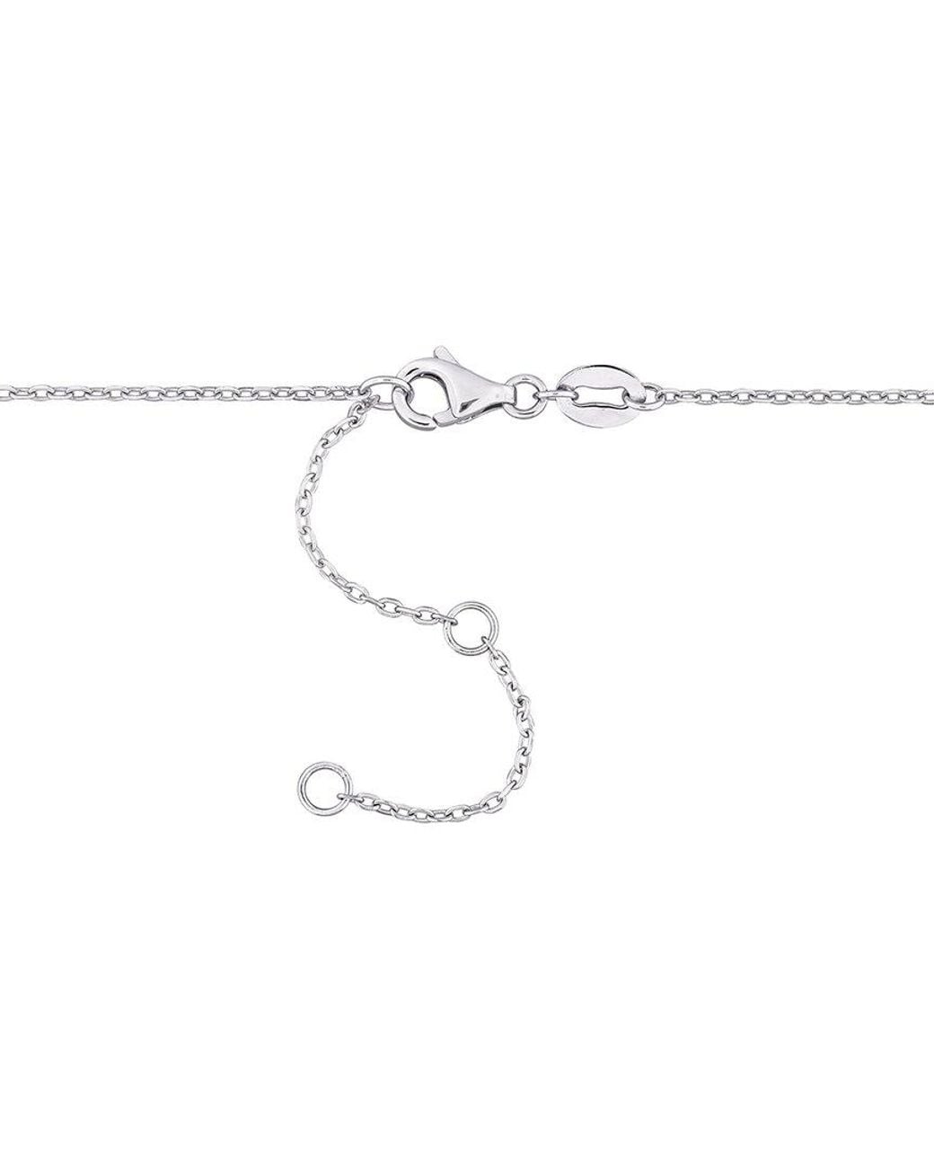 Rina Limor Natural 3.75 Ct. Tw. Moissanite & 4.5-7 Mm Pearl Curb Link Necklace