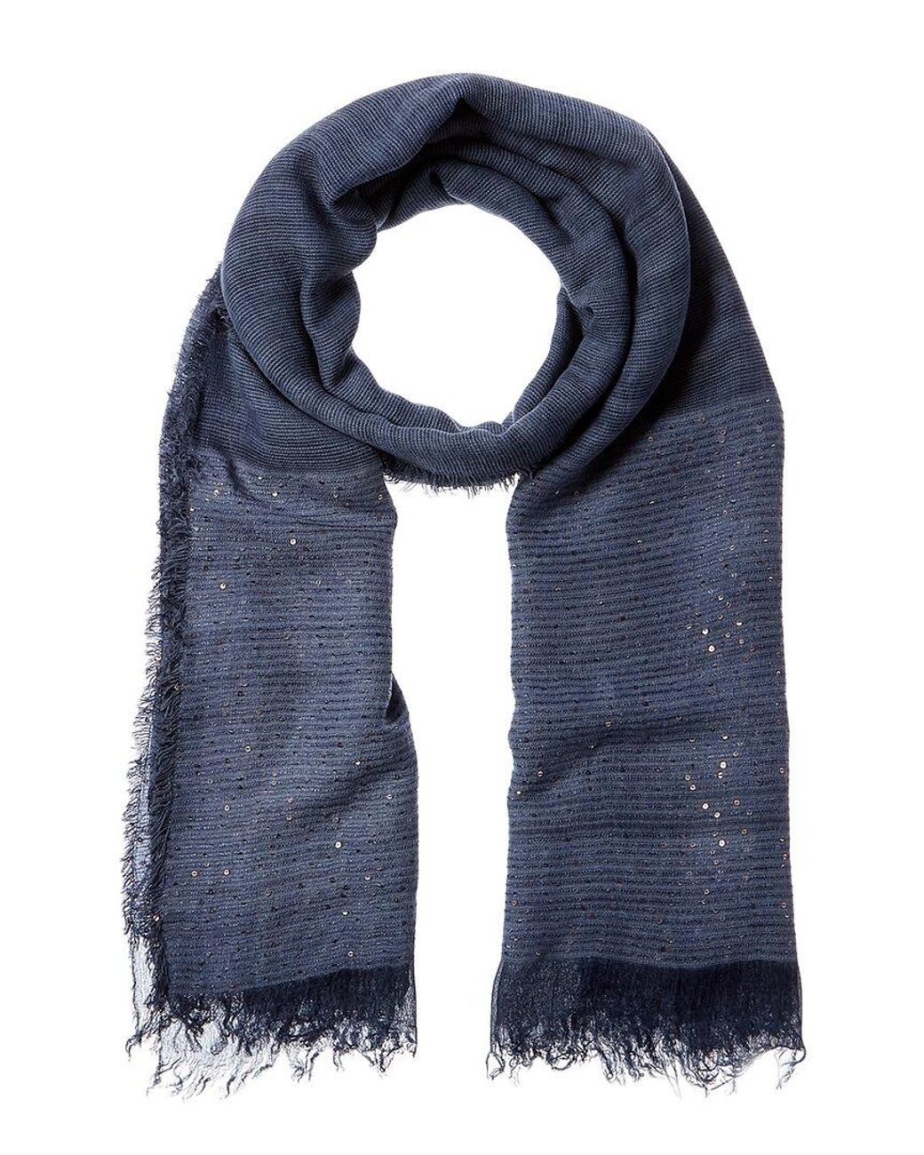 Saachi Blue Lenox Shimmer Scarf