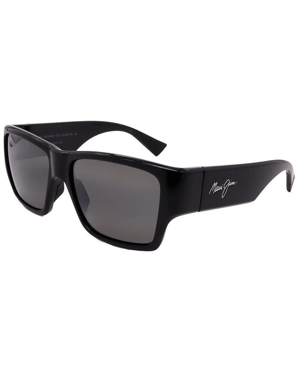 Maui Jim Black 614 57Mm Polarized Sunglasses for men
