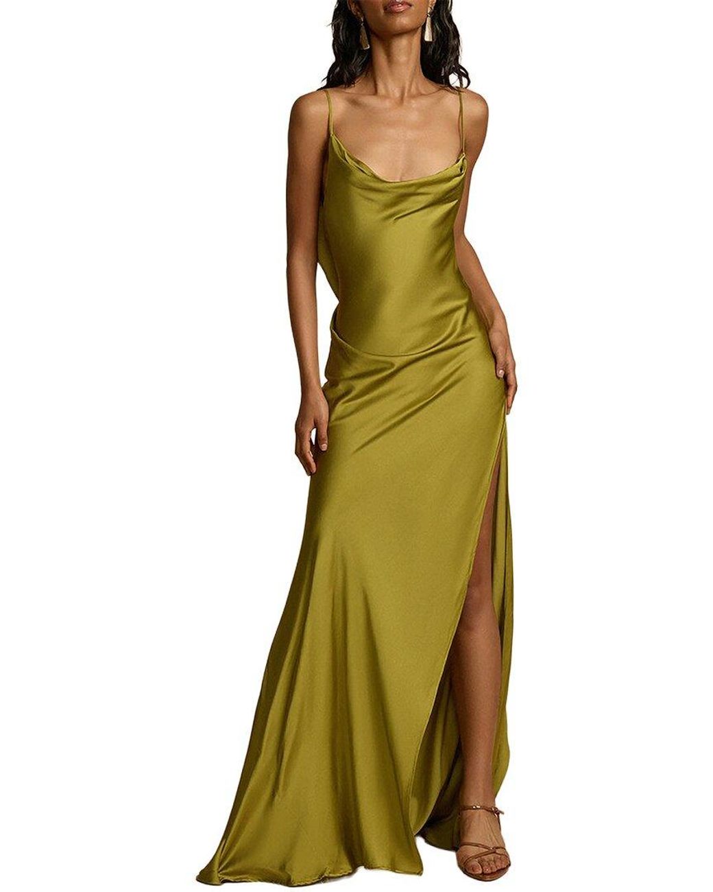Ariele Tesoro Green Maxi Dress