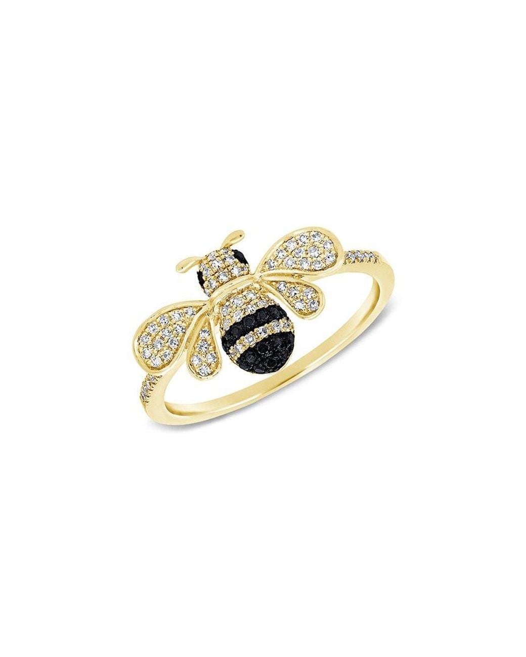 Sabrina Designs White 14K 0.17 Ct. Tw. Diamond Bumble Bee Ring