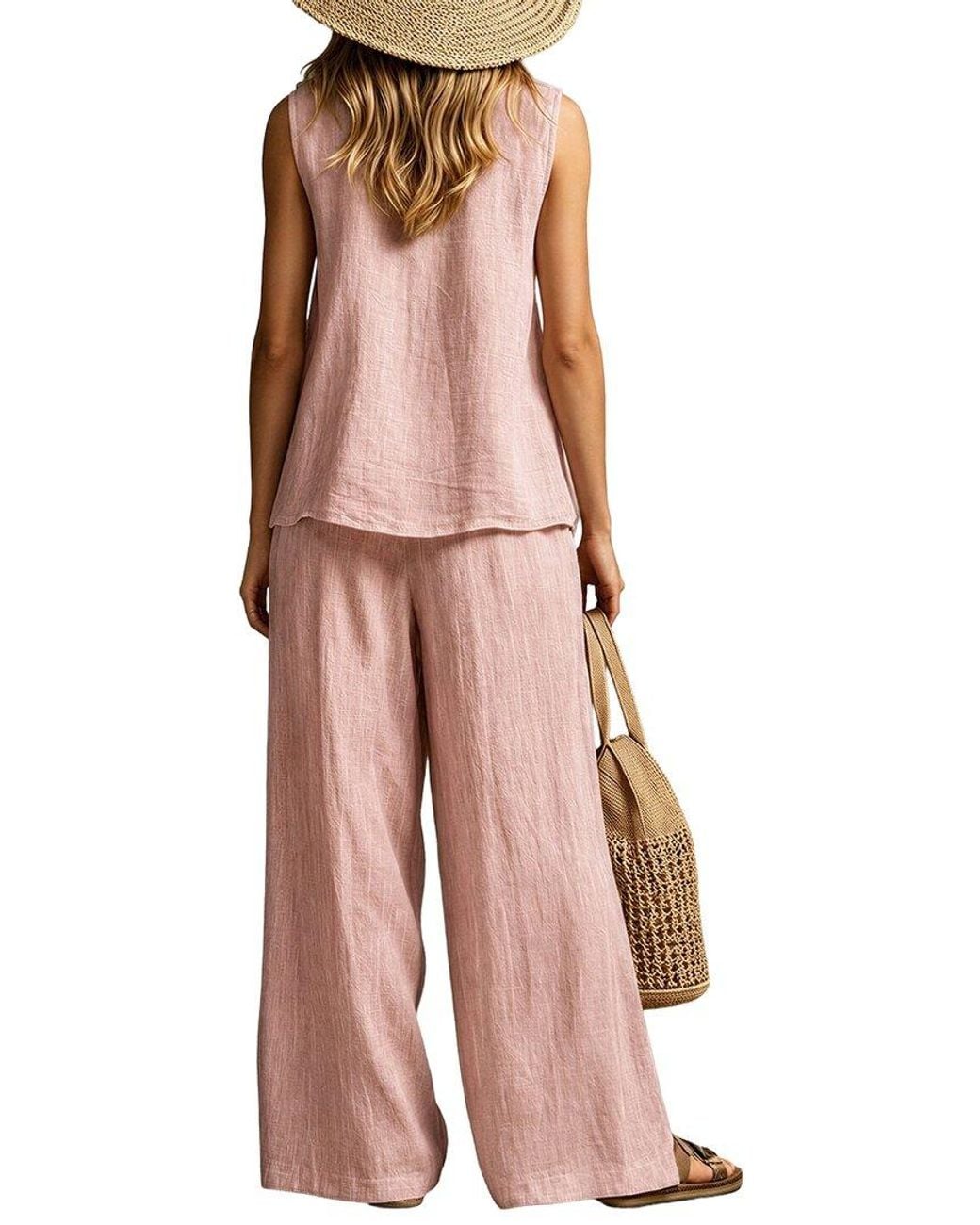 Vincent Red 2Pc Top & Pant Set