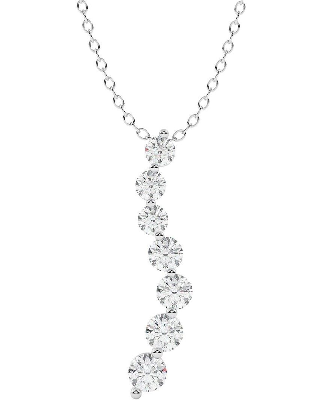 Diamond Select Cuts White 14K 1.00 Ct. Tw. Diamond Pendant Necklace