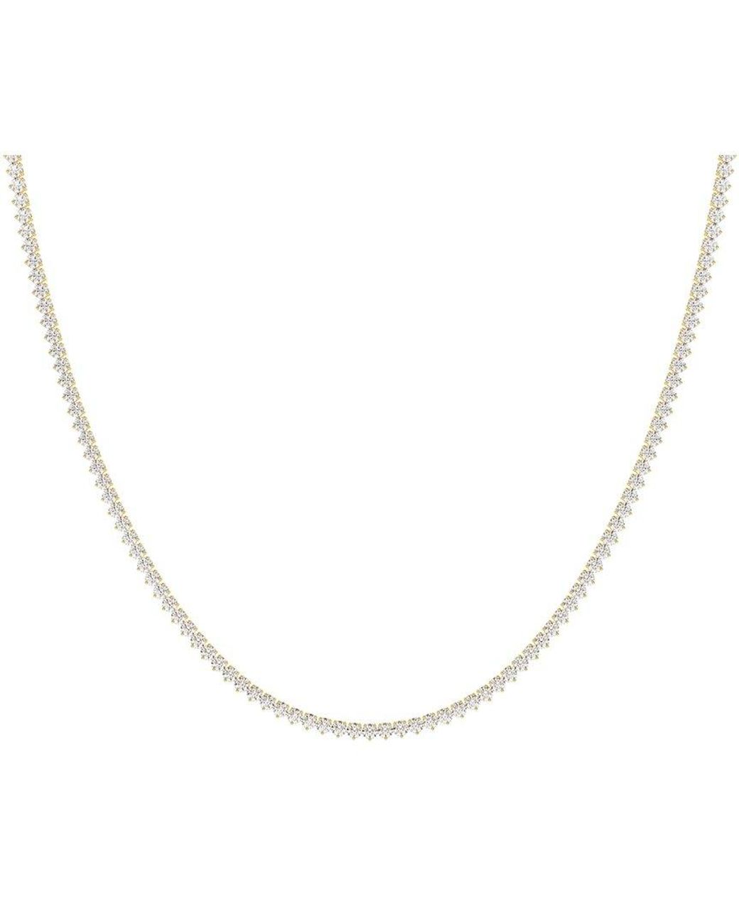 Lab Grown Diamonds White 14K 3.00 Ct. Tw. Lab-Grown Diamond Tennis Necklace