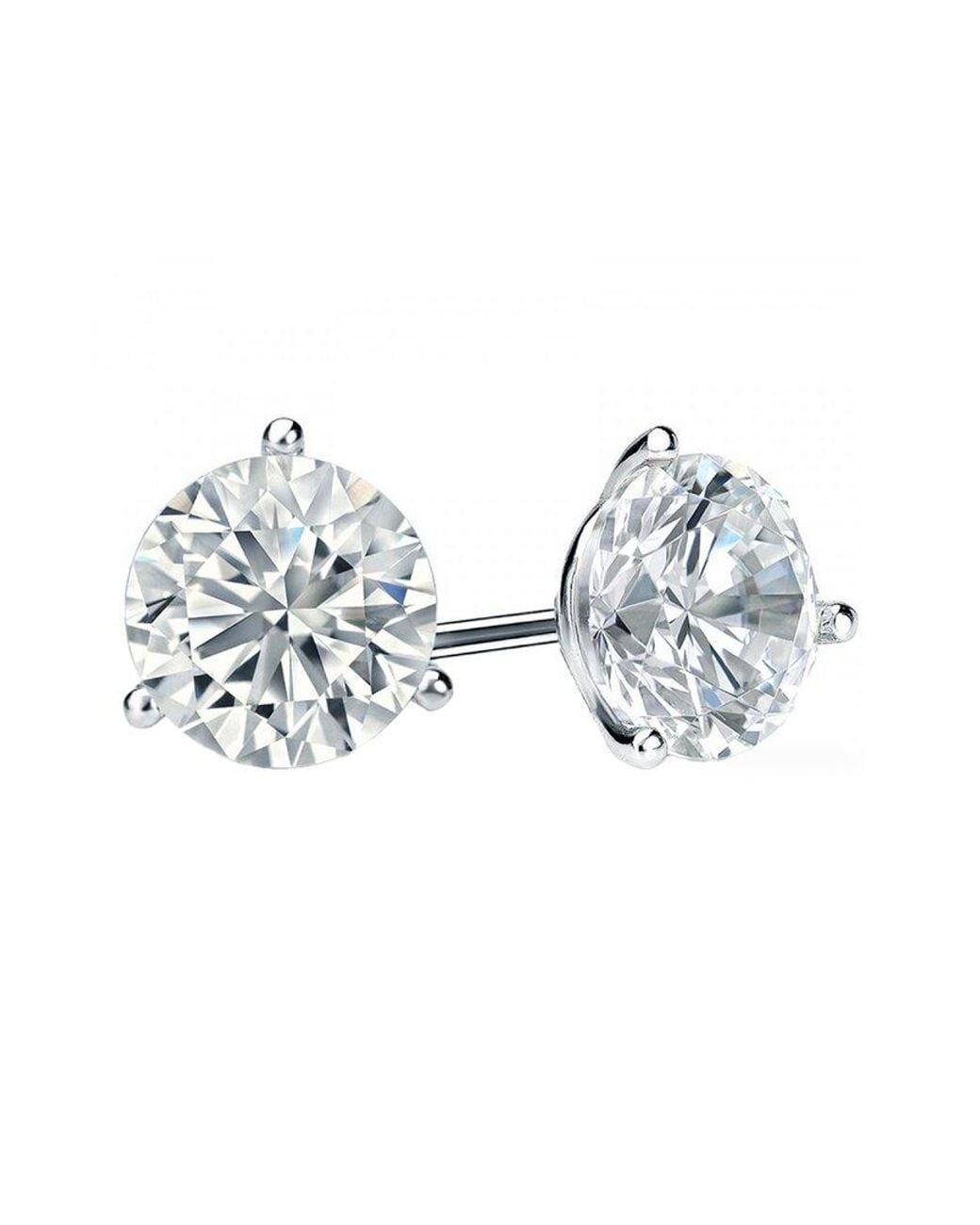 Diana M Metallic Diana M. Fine Jewelry 14K 7.00 Ct. Tw. Lab-Grown Diamond Studs