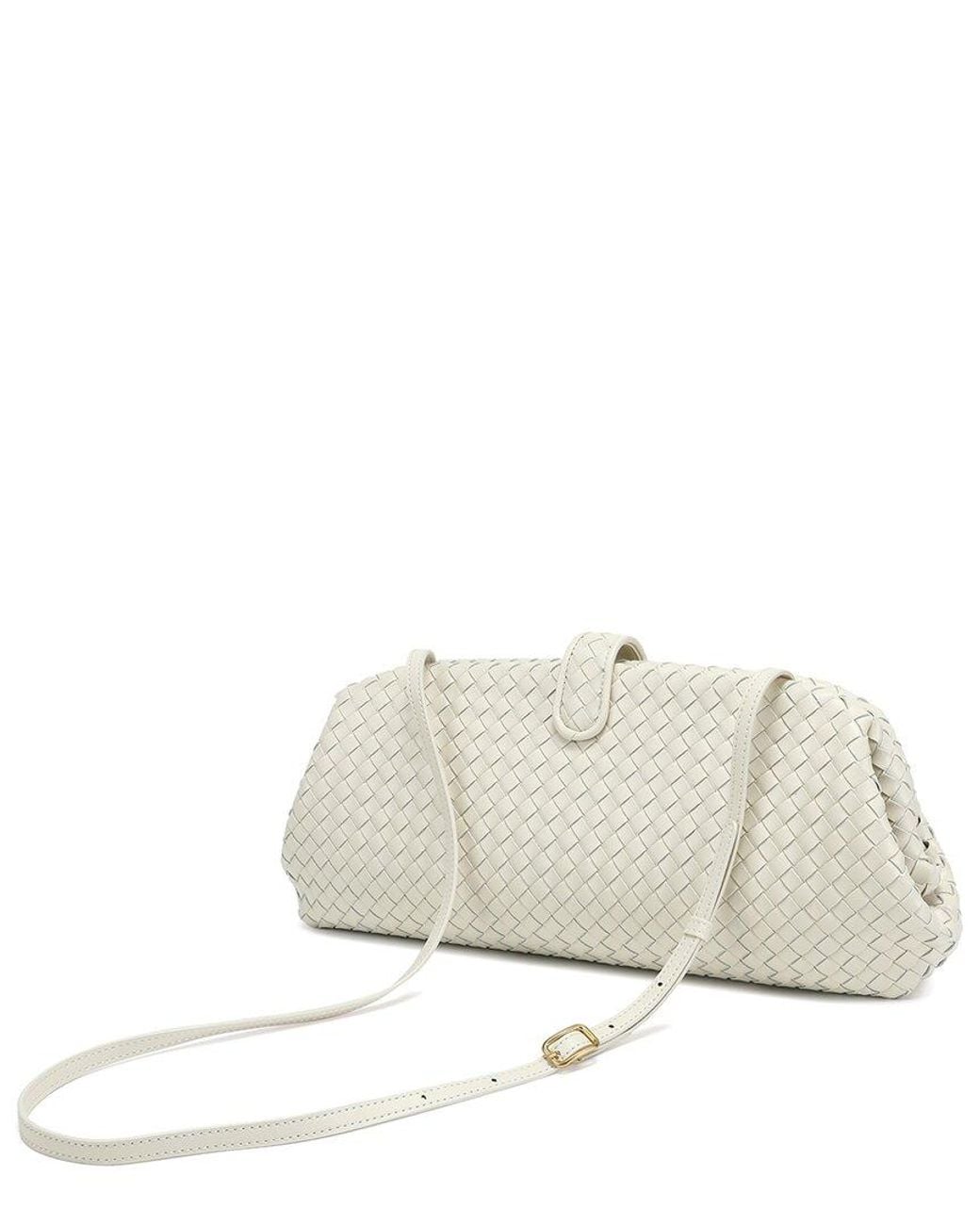 Tiffany & Fred Paris Natural Leather Clutch/Shoulder Bag