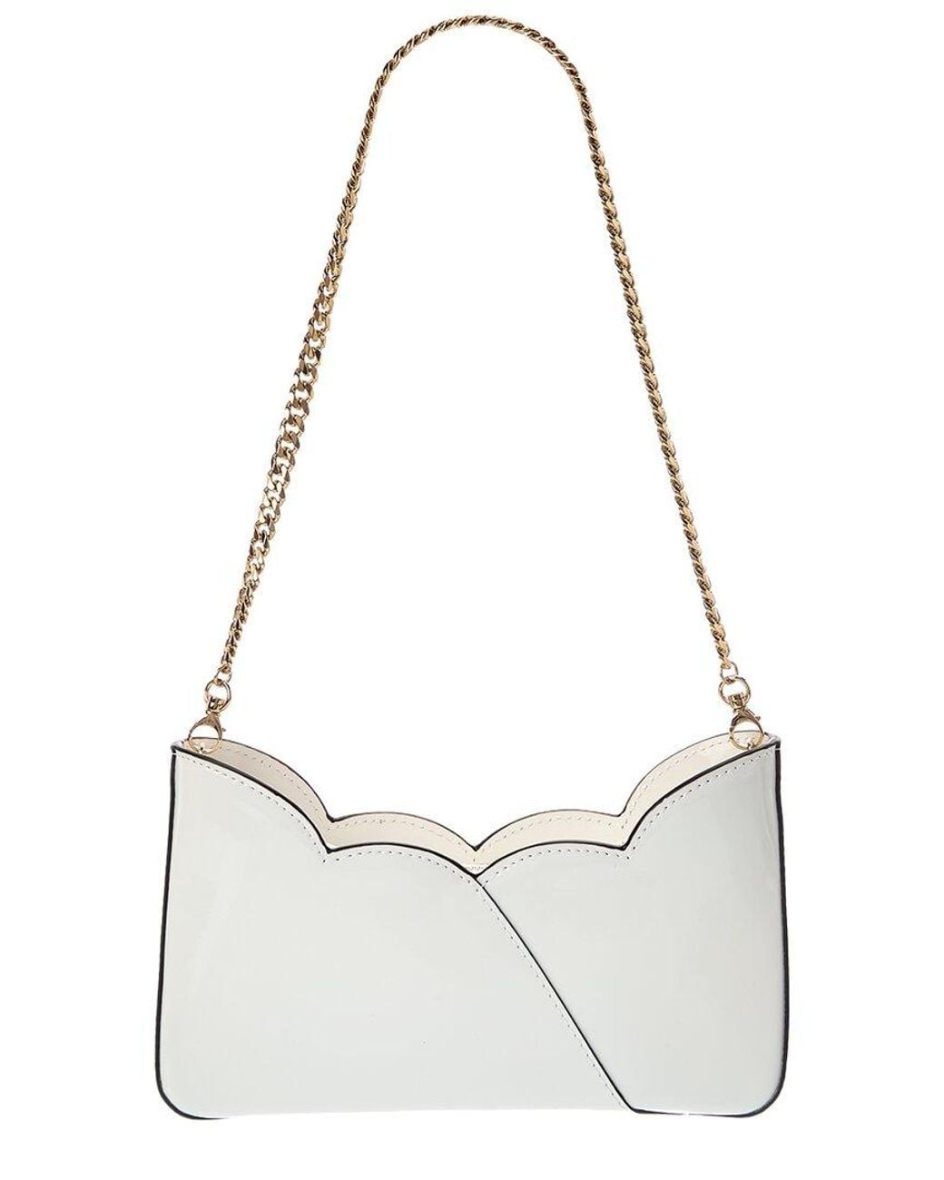 Christian Louboutin White Patent Shoulder Bag