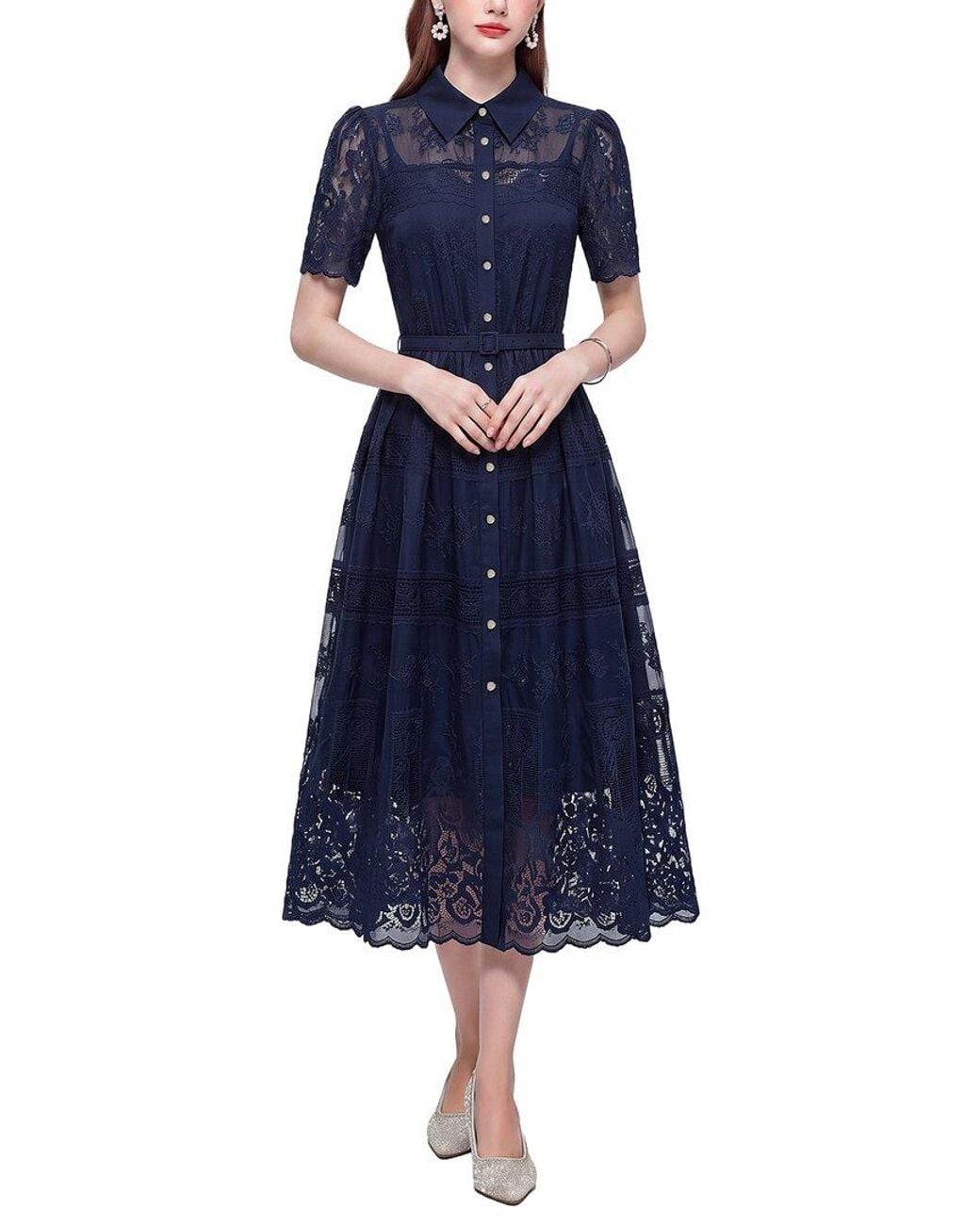 Kaimilan Blue Midi Dress