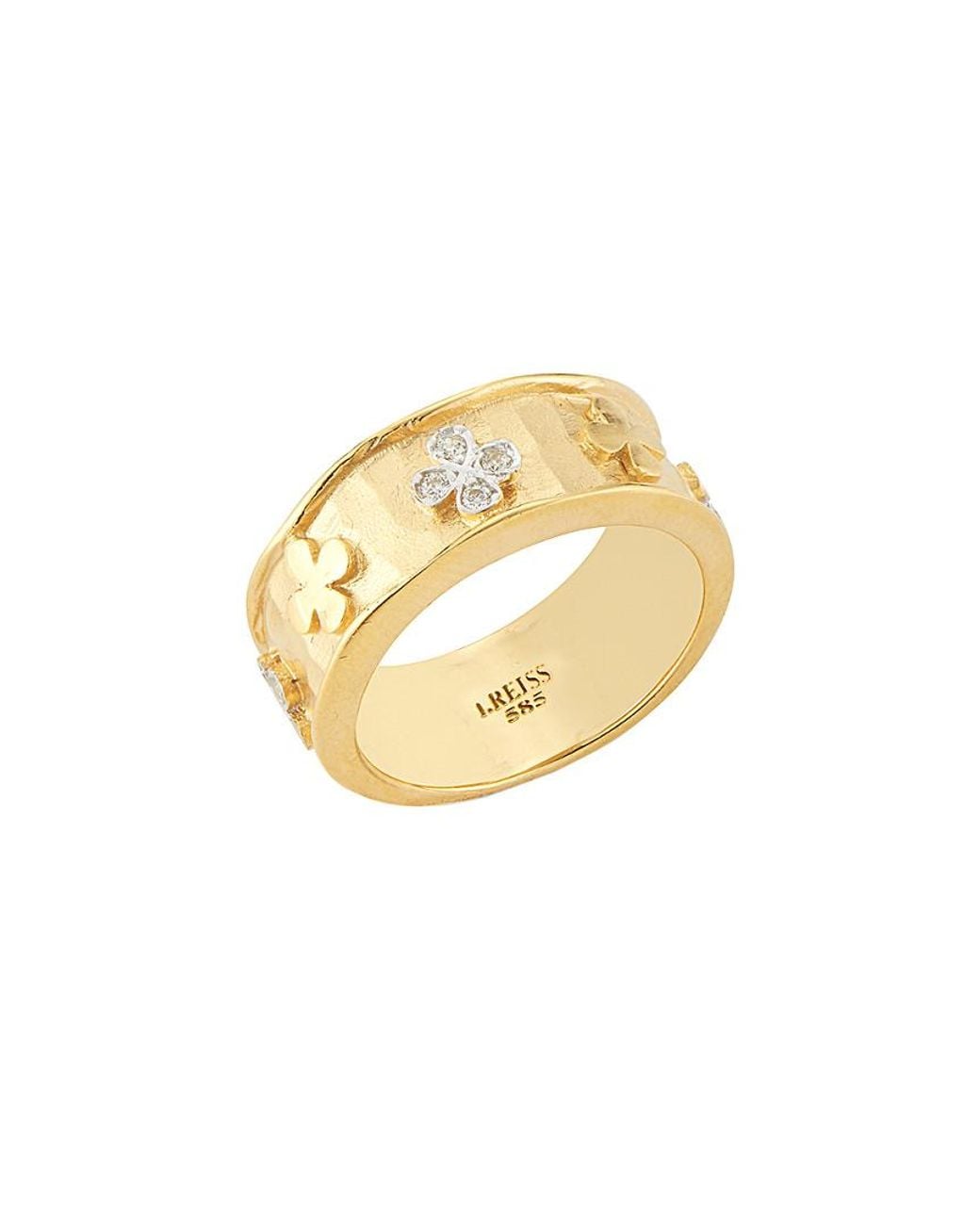 Reiss Metallic 14k 0.12 Ct. Tw. Diamond Ring