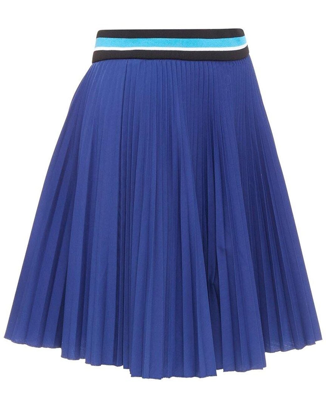 Prada Blue 2014 Accordion Pleated Skirt, Size It (Authentic Pre-Loved)