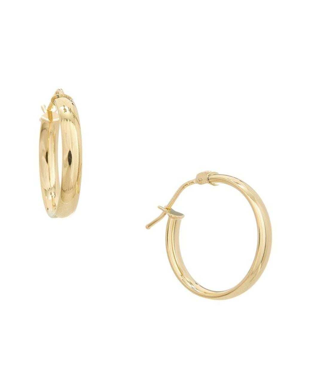 Italian Gold Metallic 18K Earrings