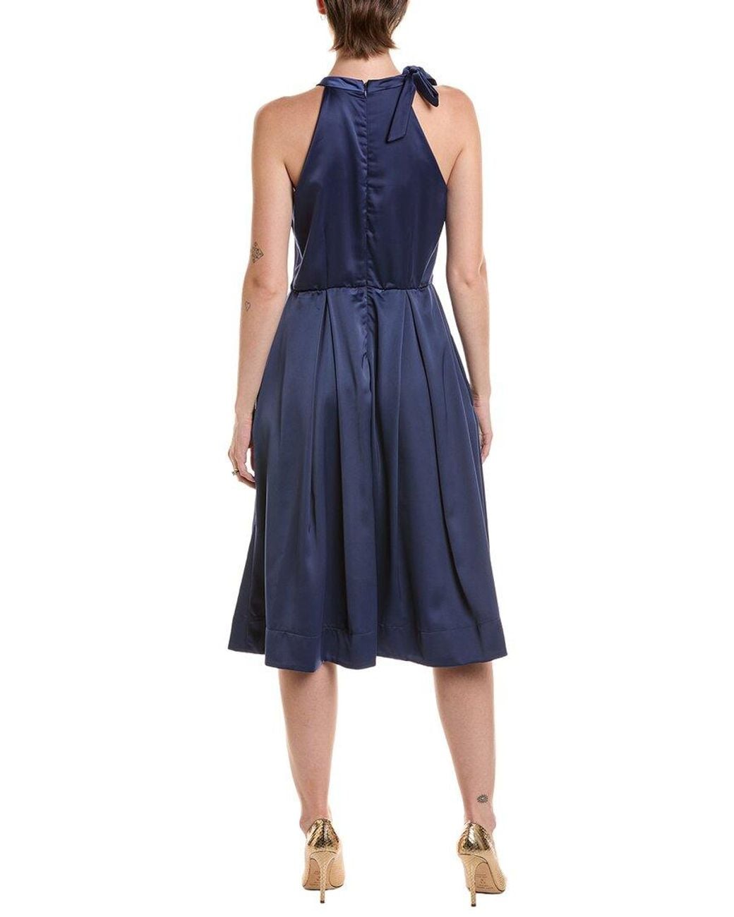 Maison Tara Blue Midi Dress