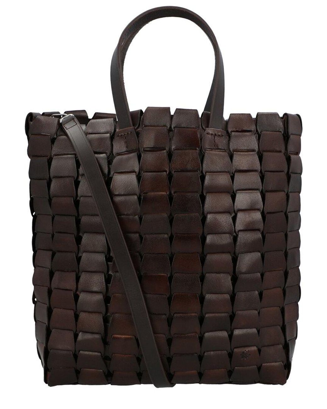 Dragon Diffusion Black Link Tote Leather Tote