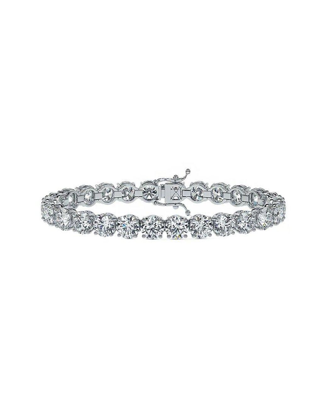 Lab Grown Diamonds White 14K 22.00 Ct. Tw. Lab-Grown Diamond Bracelet