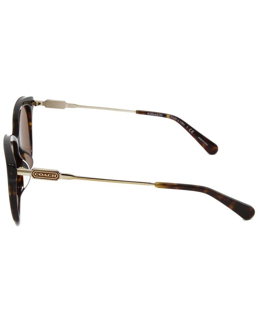 COACH Brown Hc8305F 57Mm Sunglasses