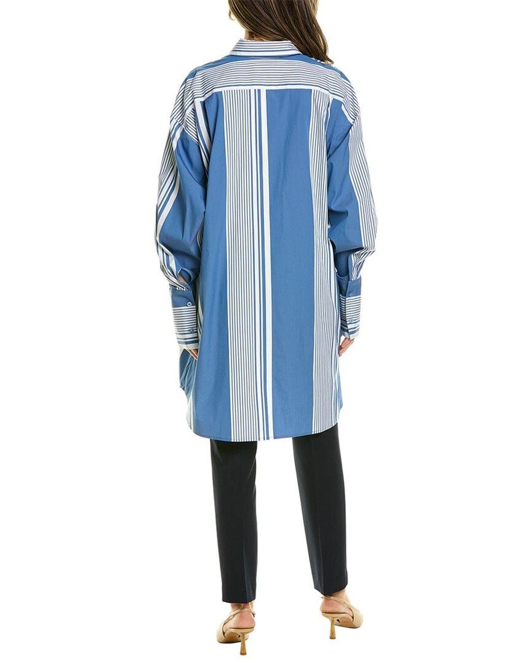 Oscar de la Renta Blue Button-up Shirt