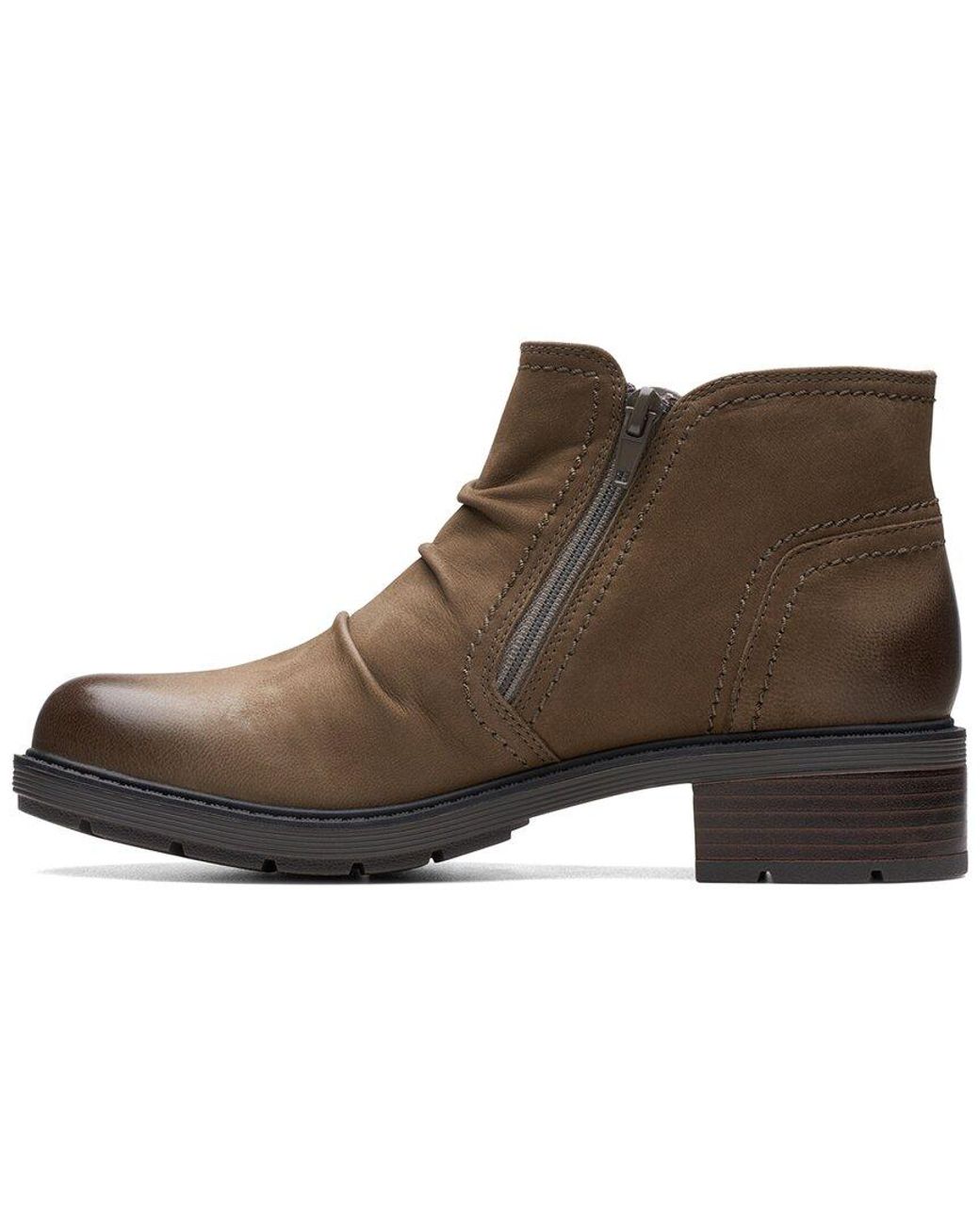 Clarks Brown Hearth Clara Ankle Boot