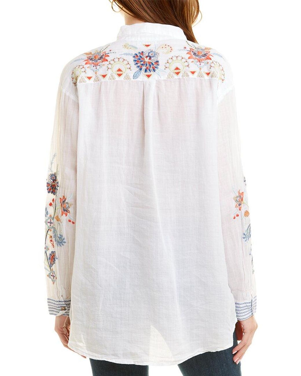 Kayra Oversized Linen Shirt Tunic 