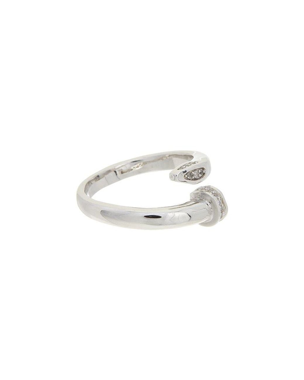 Juvell White 18K Plated Cz Ring