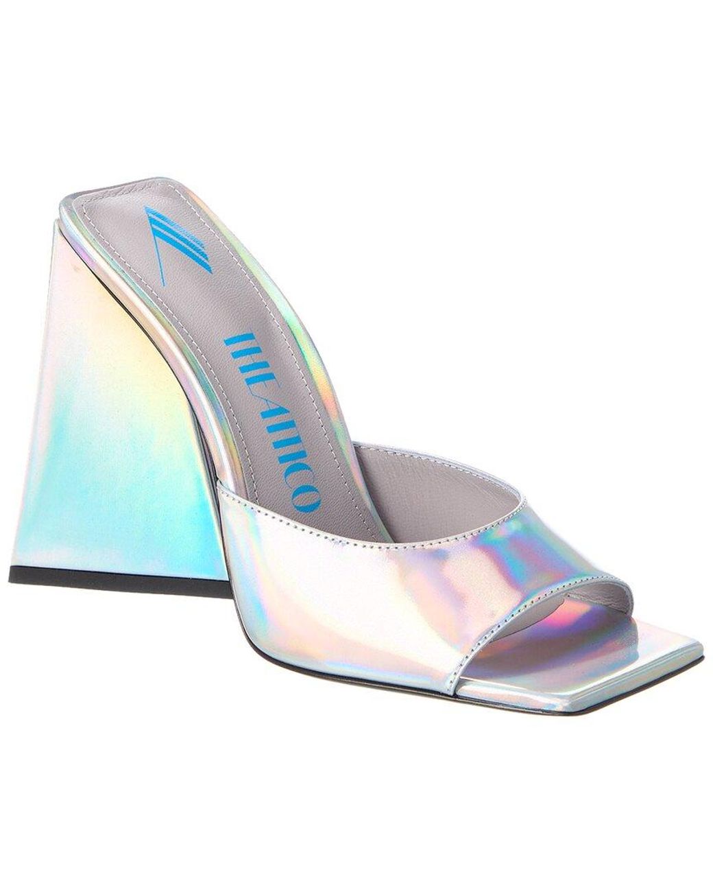The Attico Blue Devon Leather Sandal
