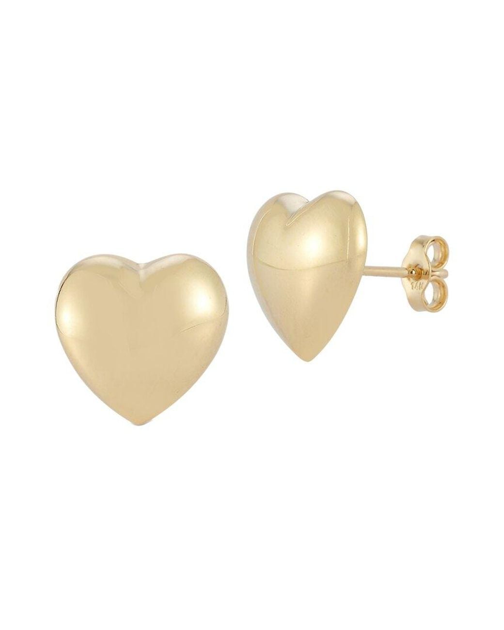 Ember Fine Jewelry White 14k Heart Studs