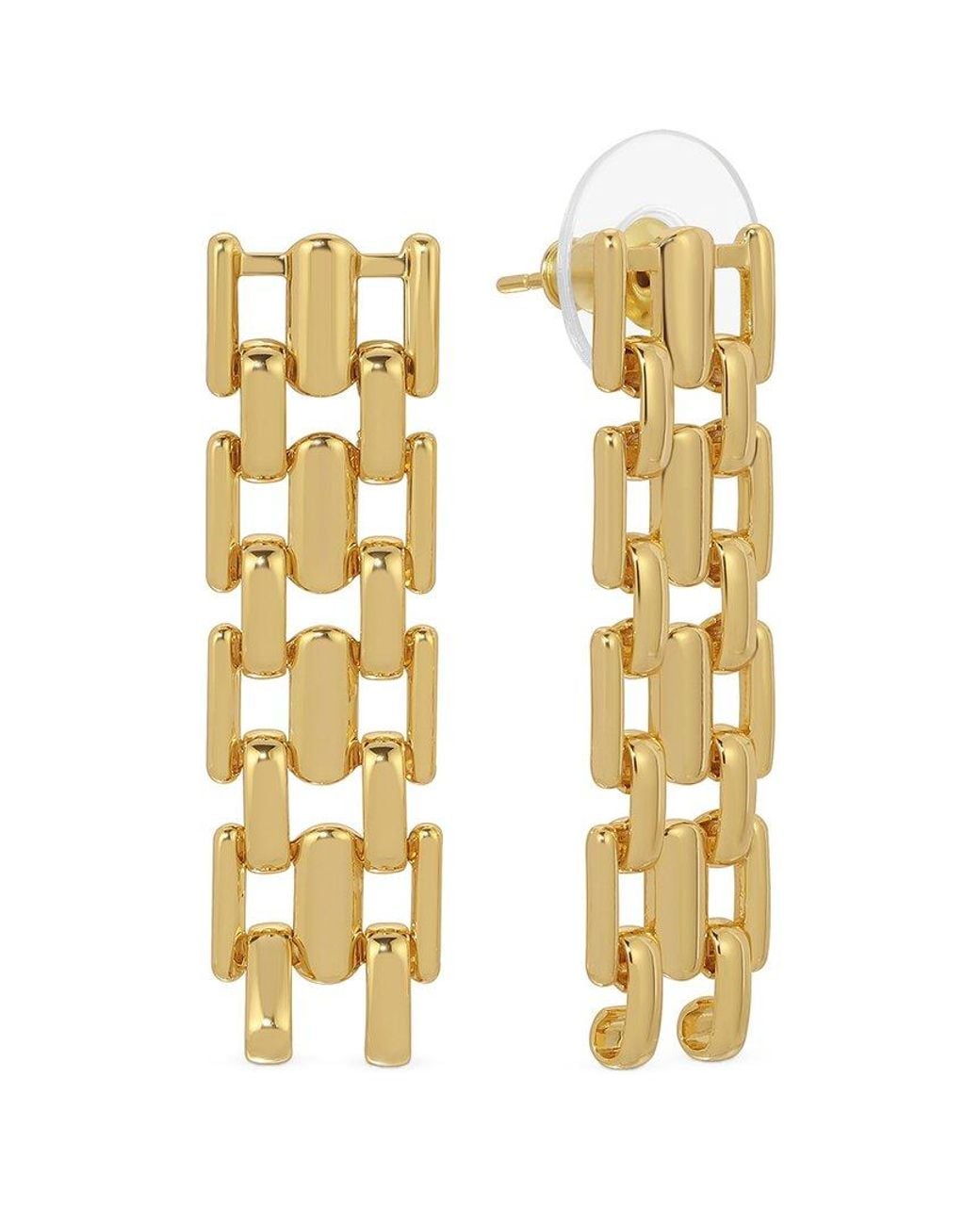 Eye Candy LA Metallic Drop Earring