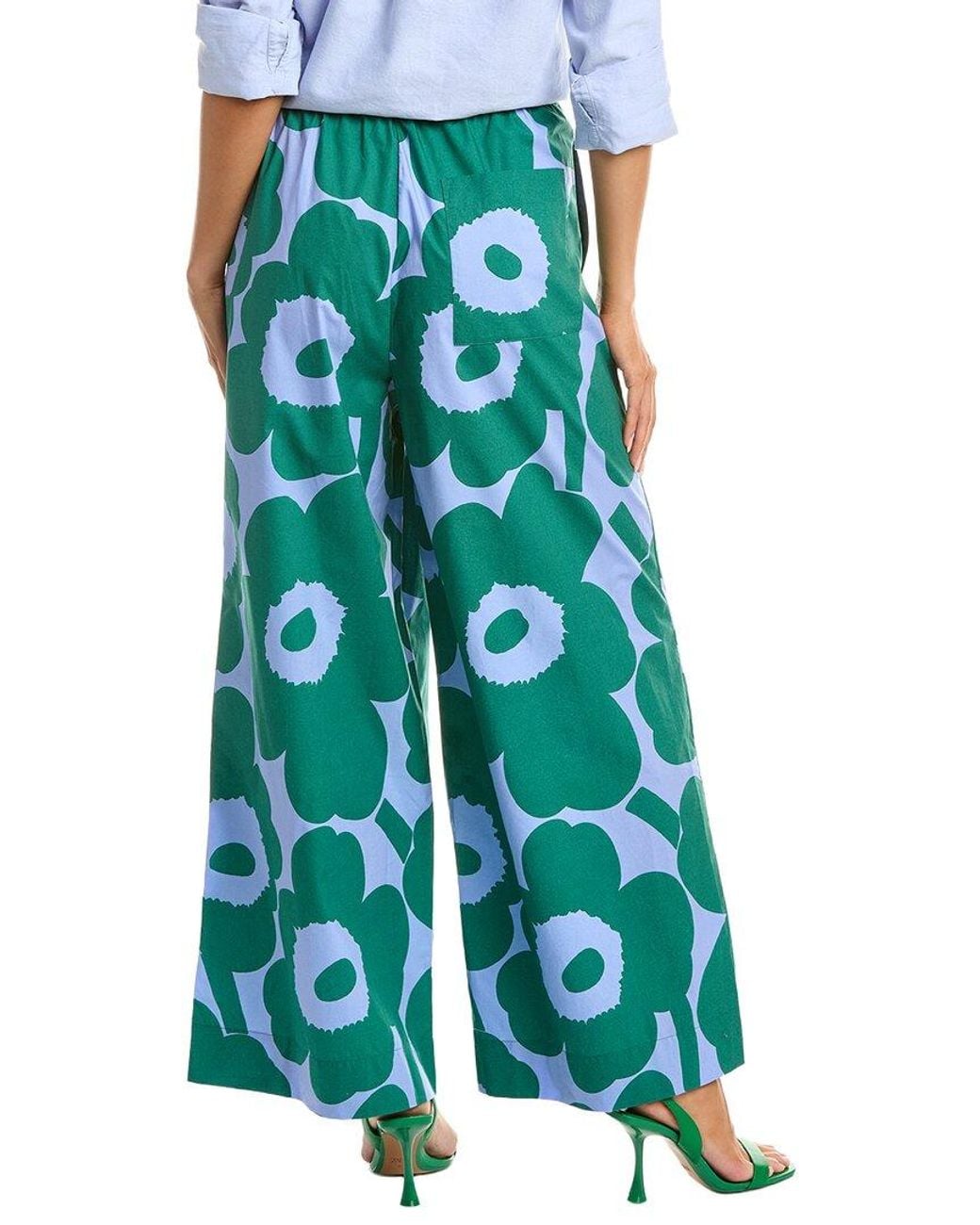 Marimekko Green Puoti Unikko Pant