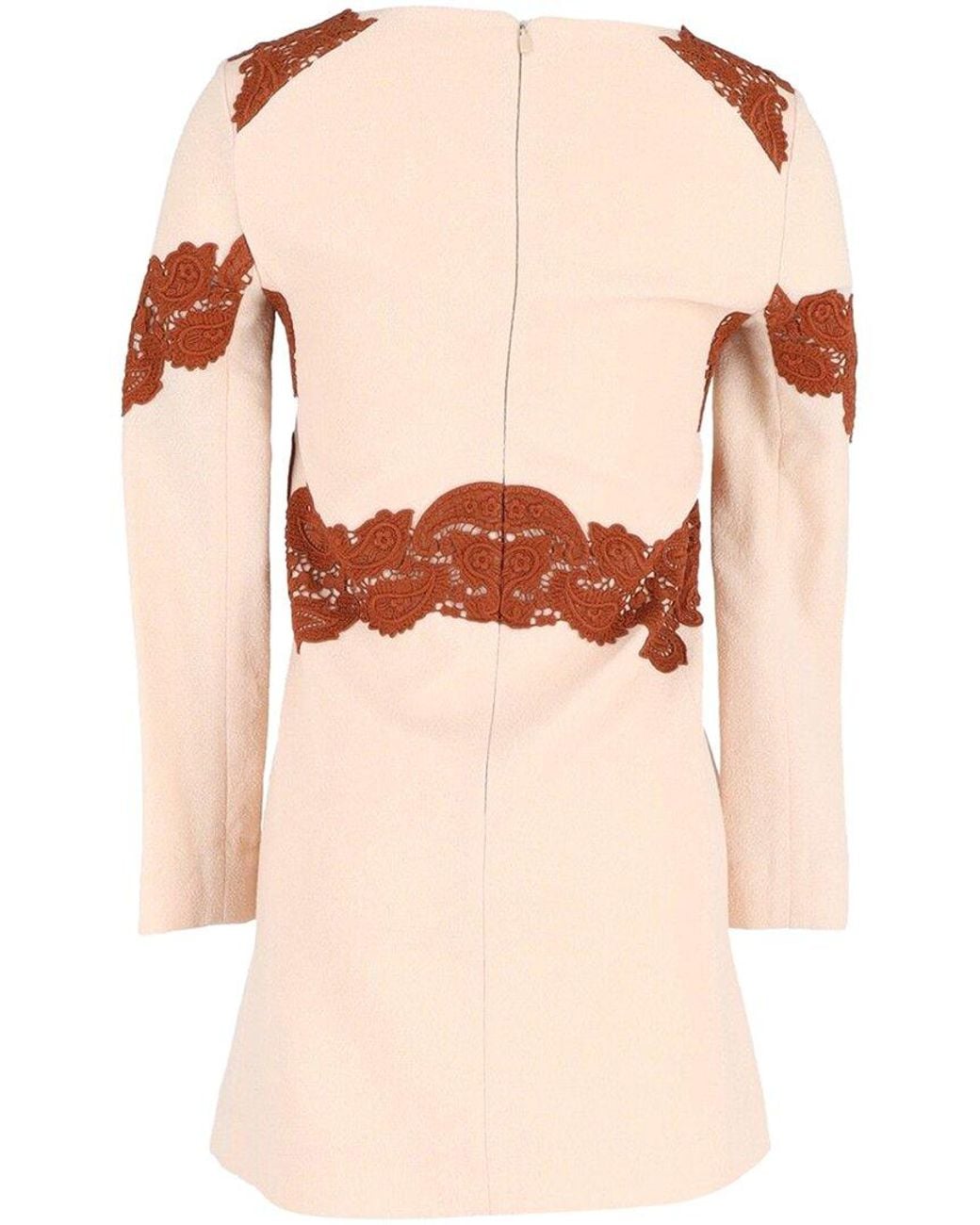 Chloé Pink Lace-Trim Mini Dress, Size Fr, (Authentic Pre-Loved)