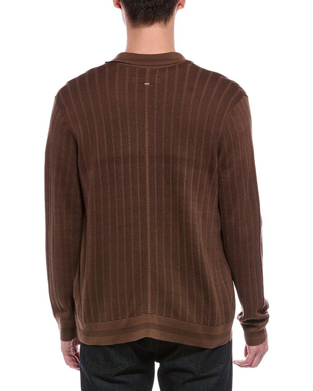 Rag & Bone Brown Harvey Rib Shirt for men