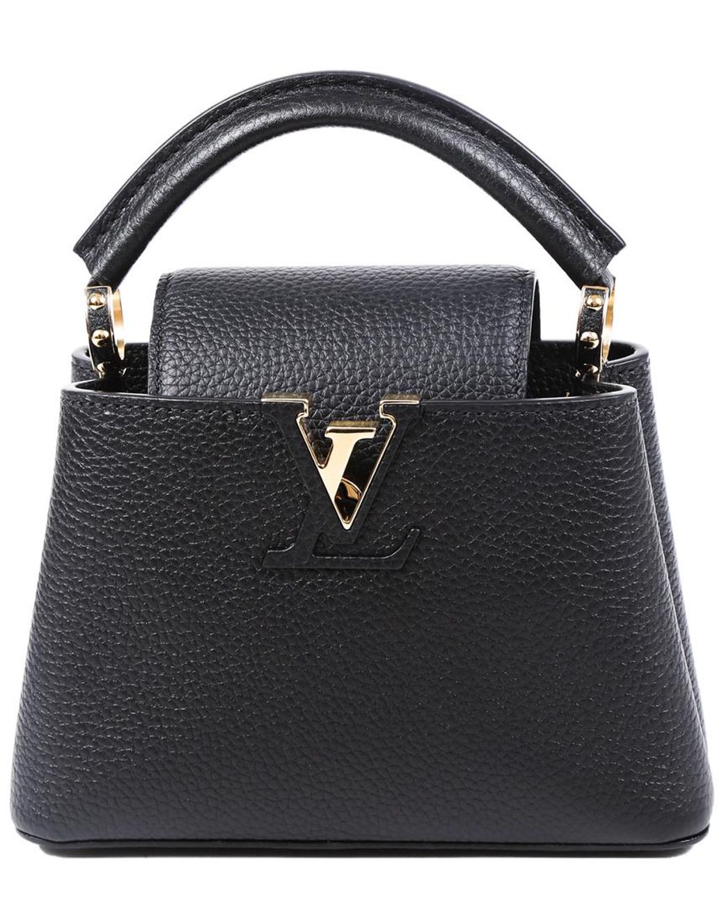 Louis Vuitton mini capucines new Black Leather ref.184711 - Joli
