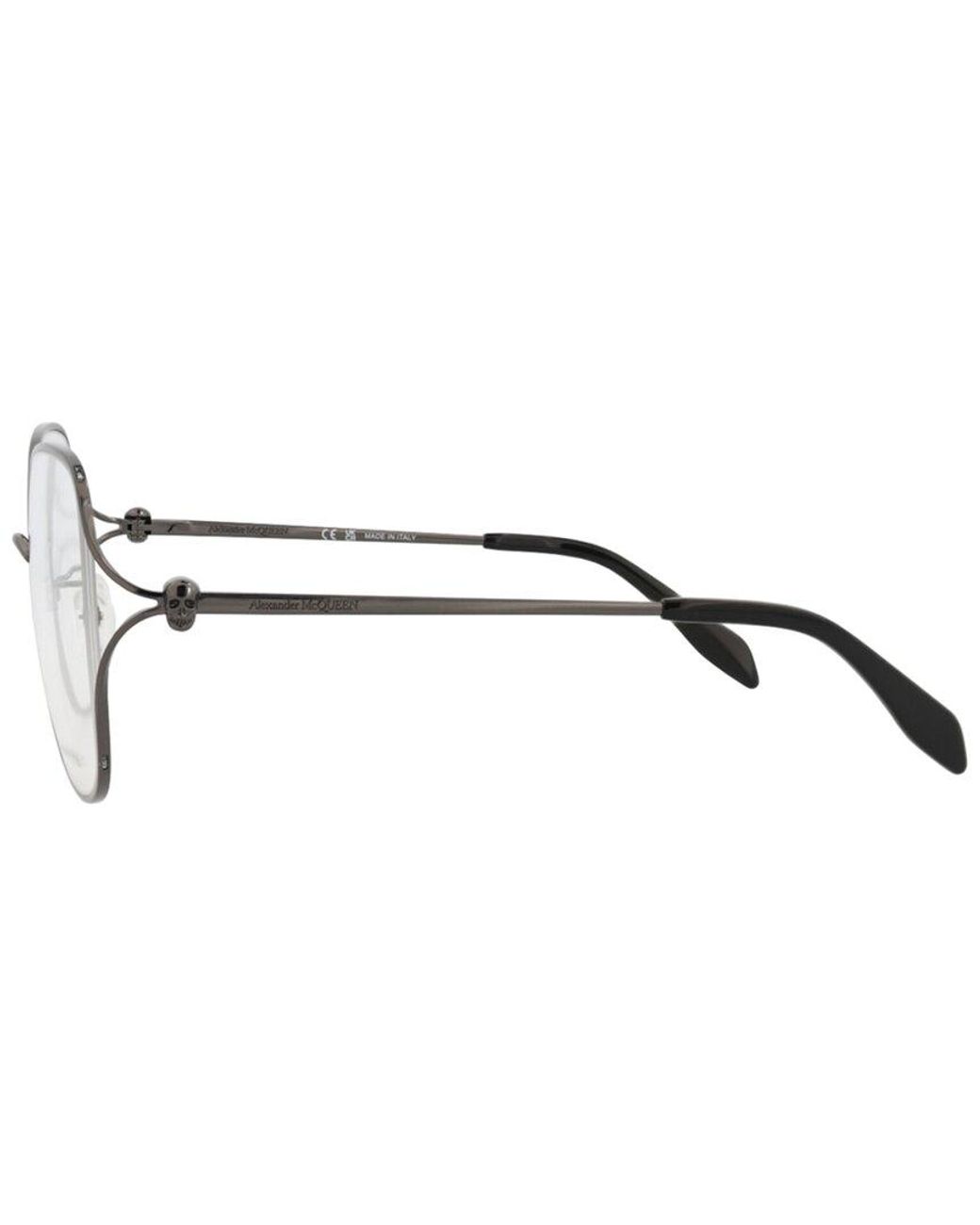 McQueen Metallic 54Mm Optical Frames for men