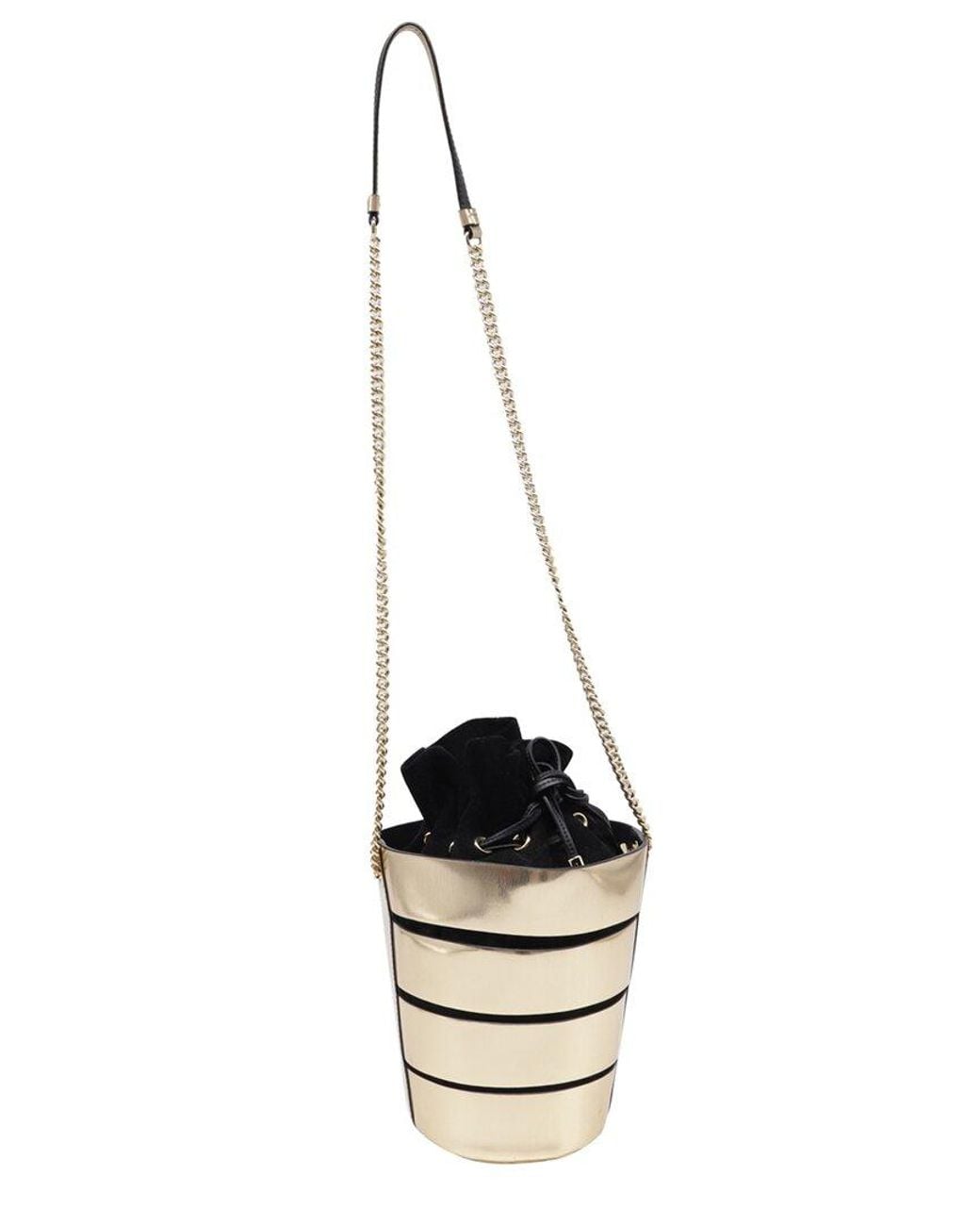 Ferragamo White Caged Bucket Bag (Authentic Pre-Loved)