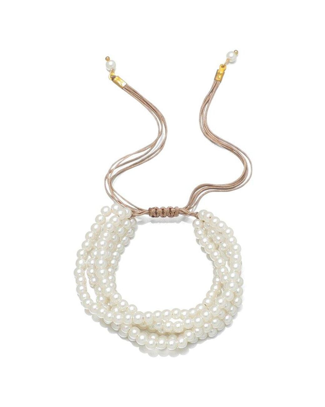 Adornia White Pearl Bracelet