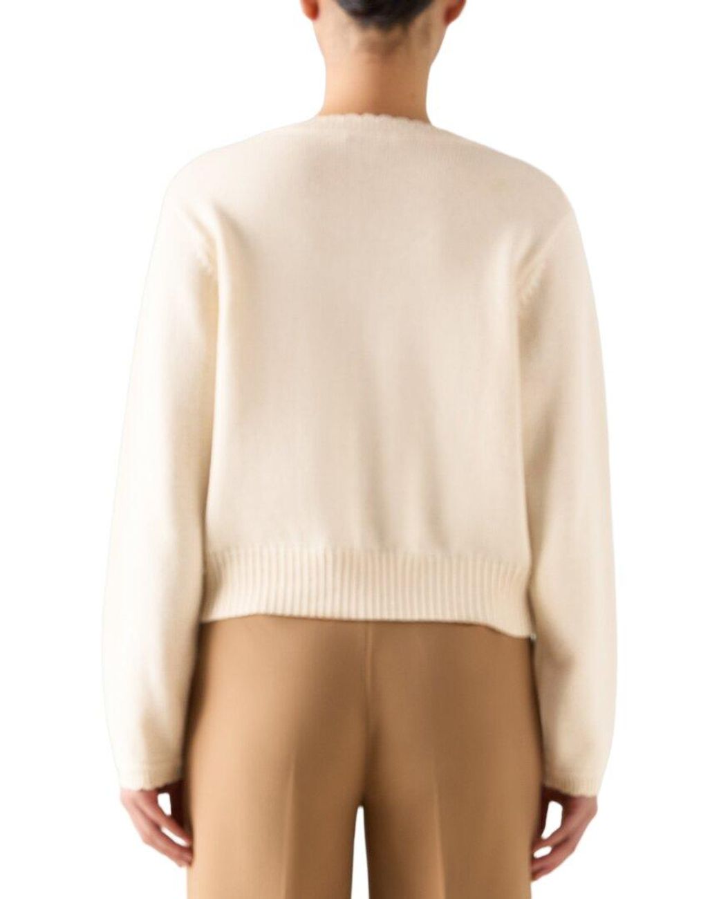 L.K.Bennett Natural Sandy Cashmere-Blend Sweater